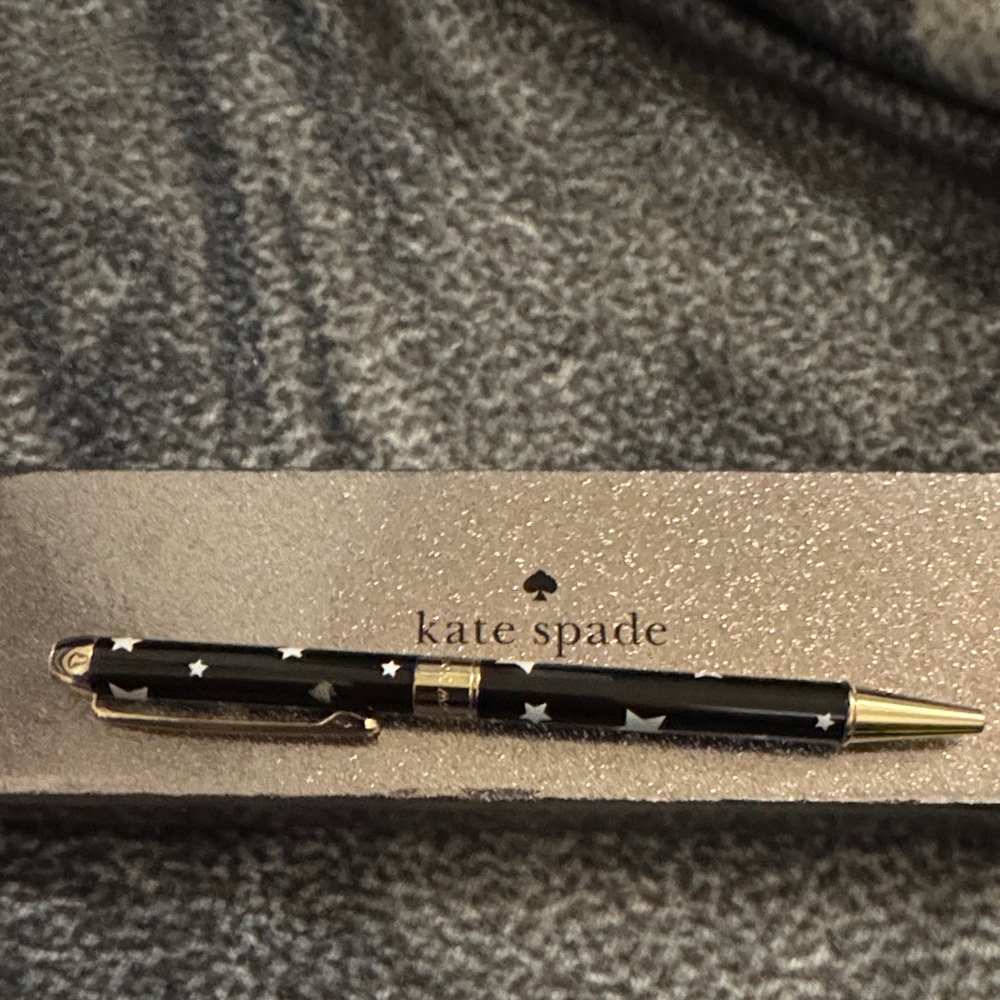 Kate Spade Festive Stars Pen with Gold Accents